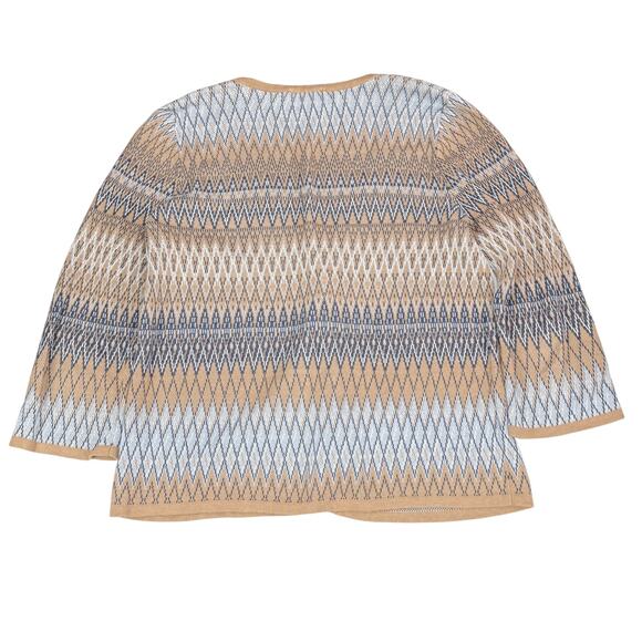 PENDLETON One Button Linen Cotton Blend Cardigan Size Medium Petite - Picture 6 of 6